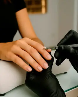 Manicura y pedicura uña